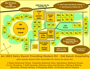 49er RV Ranch Site map | 49er RV Ranch 2